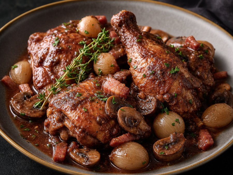 Coq au Vin: Country Cooking with Fine-Dining Patience